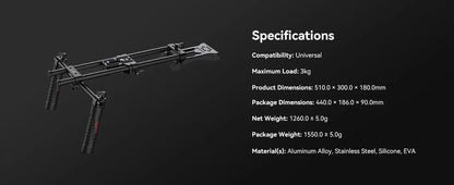 SmallRig Universal Shoulder Platform Kit Camera Shoulder Rig 15mm Rod Support System Camera for DSLR Camcorder 2896C