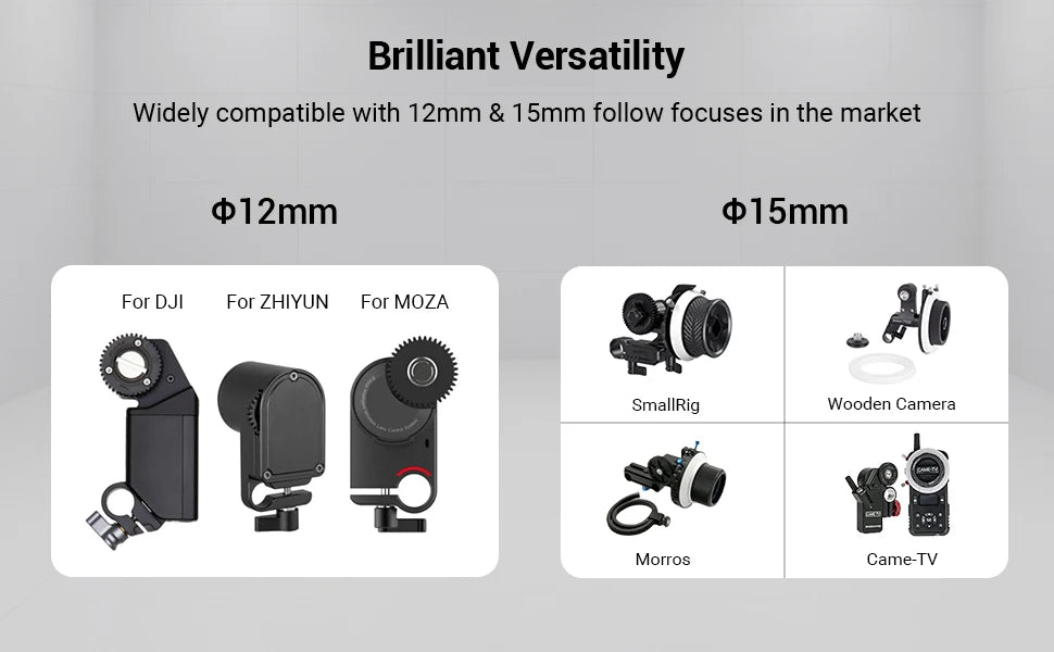 SmallRig Camera Rail Rod 12mm to 15mm Rod Clamp Adapter for DJI RS2 RS3 RS3 Pro / for DJI RS3 mini, for Follow Focuses 3681