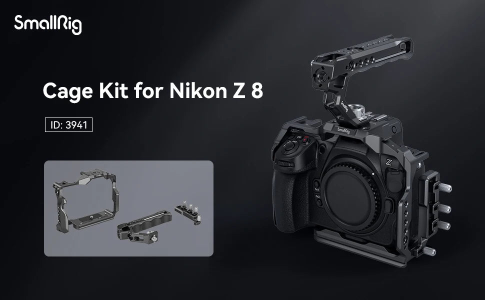 SMALLRIG Z8 Cage Kit for Nikon Z8 with Top Handle and Cable Clamp - 3941