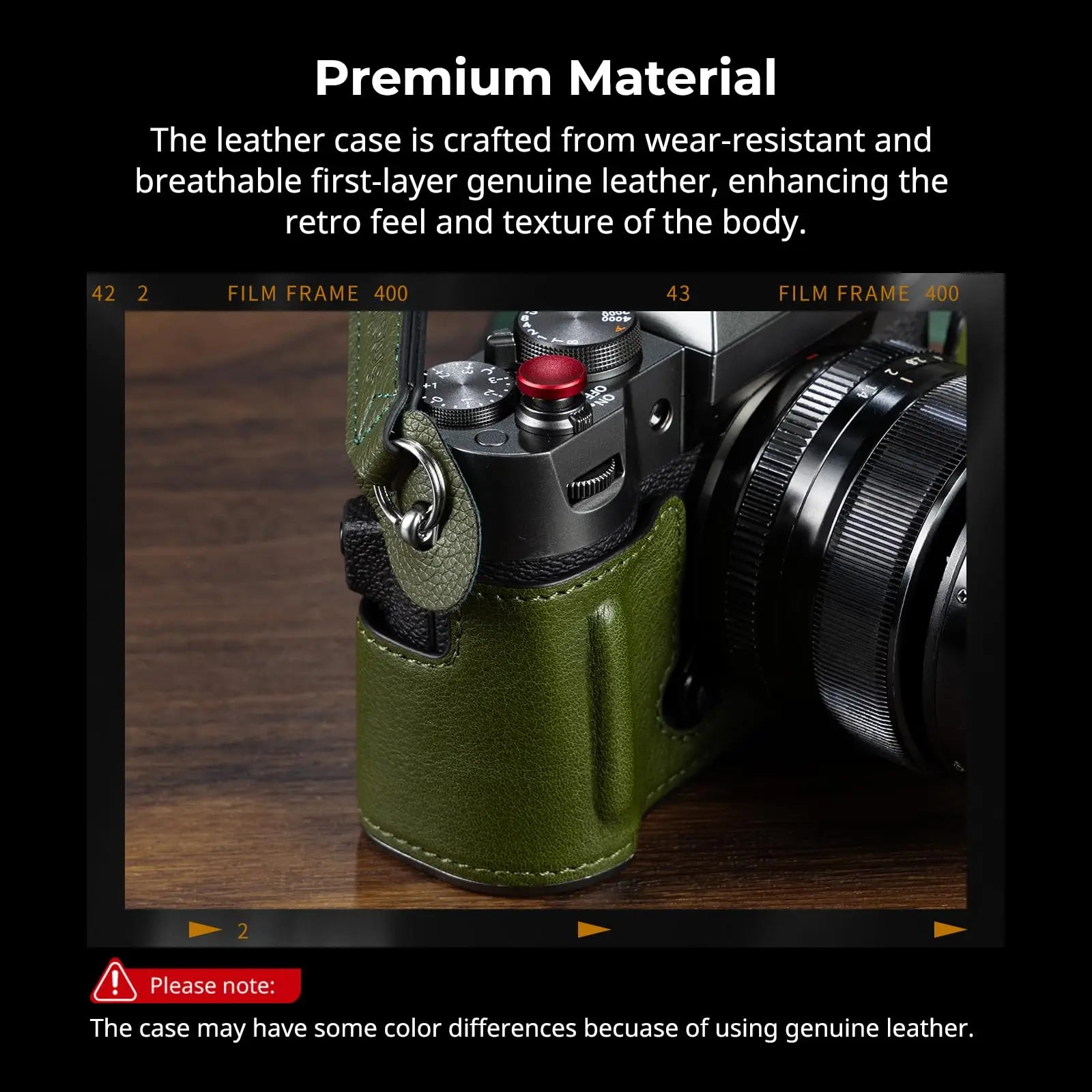 SmallRig X-T50 Half Leather Case Kit with Shoulder Strap