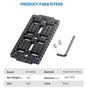 SmallRig Aluminum Alloy Multi-purpose Camera Cheese Plate ( 1pc ) With 1/4 3/8 Thread Holes -1681 (Update)