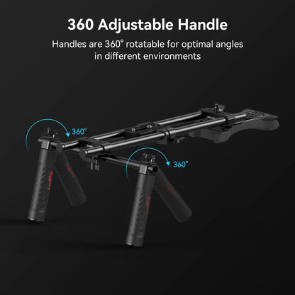 SmallRig Universal Shoulder Platform Kit Camera Shoulder Rig 15mm Rod Support System Camera for DSLR Camcorder 2896C