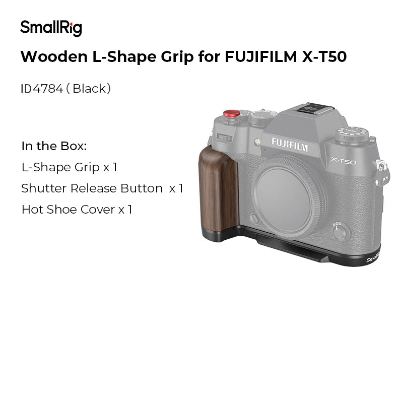 SmallRig Wooden L-Shape Grip for FUJIFILM X-T50