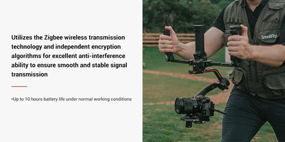 SmallRig Wireless Control Dual Handgrip for DJI RS 2 / RS 3 Pro /RS 4 / RS 4 Pro Free Controls Stabilizer Quick-Release Handgrip