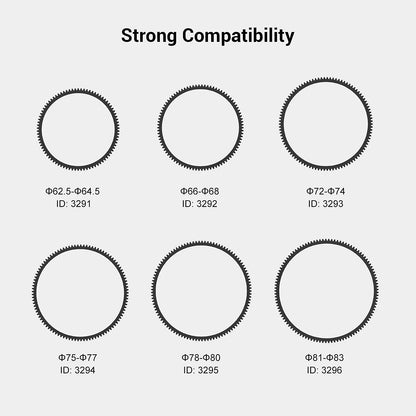 SmallRig Φ62.5-Φ64.5 Seamless Focus Gear Ring 3291