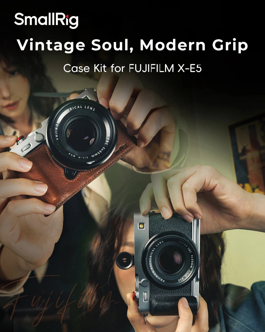 SmallRig Half Case Fujifilm X-E5 with Leather Strap