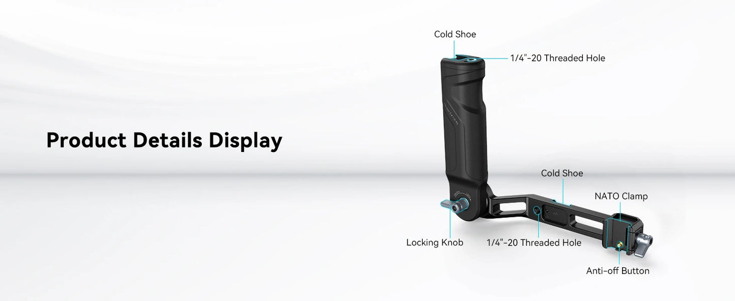 SmallRig RS 4 Mini Adjustable Handle Sling Handgrip for DJI RS 3 Mini / RS 4 Mini Gimbal Handheld Stabilizer,with NATO Clamp