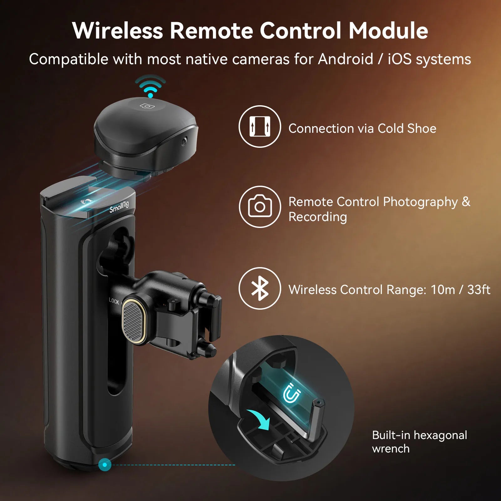 SmallRig Universal All-in-One Video Cage Kit,Aluminum Smartphone Video Rig Kit with Wireless Control Dual Handles for Smartphone