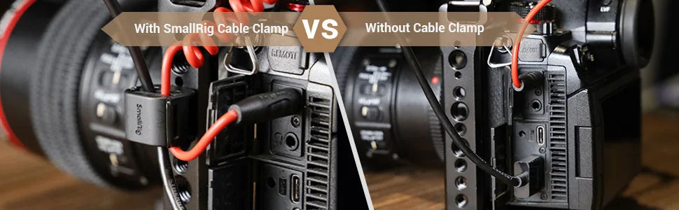 SmallRig 4PCS Camera Cable Clamp Compatible & USB Type-C Φ2-7mm Cables Quick Unlock Compact and light 3685