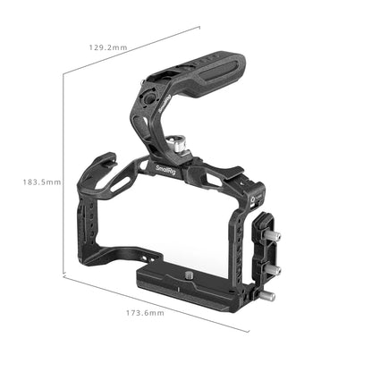 SmallRig EOS R5 Mark II "Black Mamba" / HawkLock Quick Release Cage for Canon EOS R5 Mark II Cage Kit with Top Handle