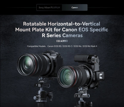 SmallRig Rotatable Horizontal-to-Vertical Mount Plate Kit for Sony Alpha 1 / Alpha 7 / Alpha 9 / FX Series 4244