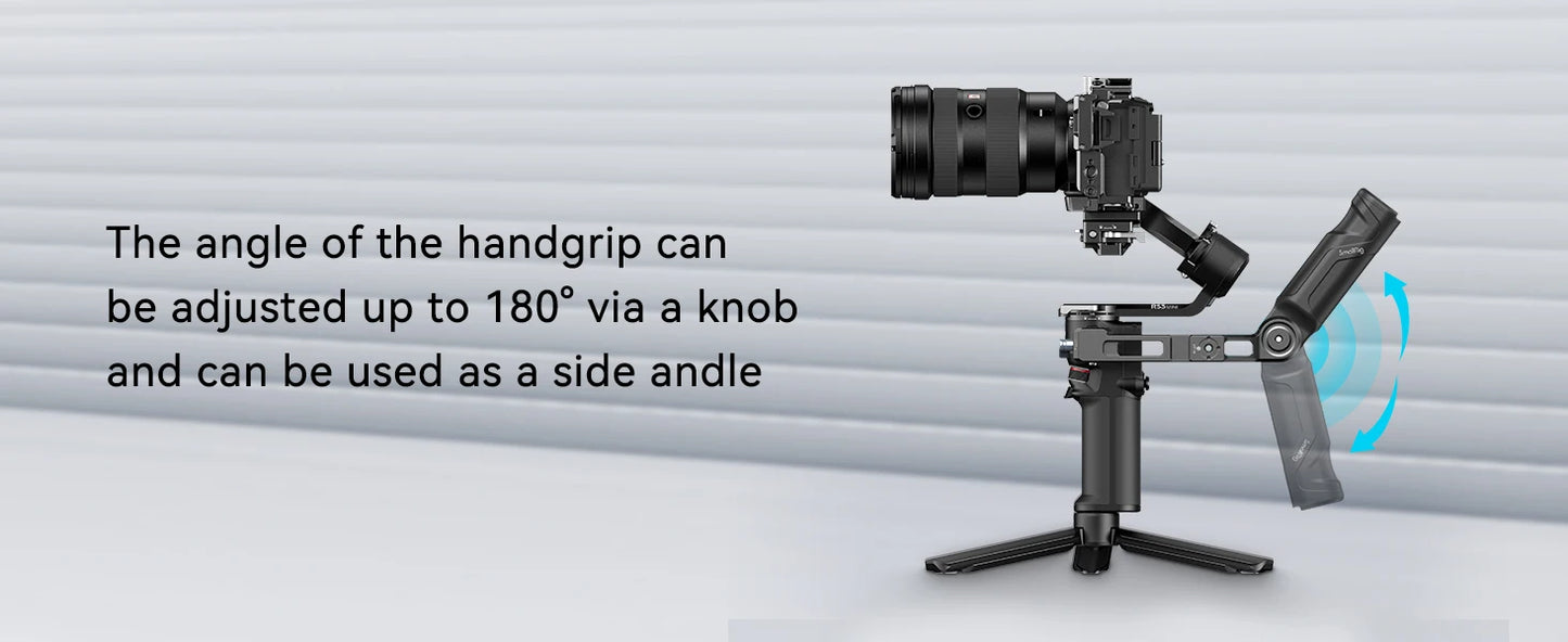 SmallRig RS 4 Mini Adjustable Handle Sling Handgrip for DJI RS 3 Mini / RS 4 Mini Gimbal Handheld Stabilizer,with NATO Clamp