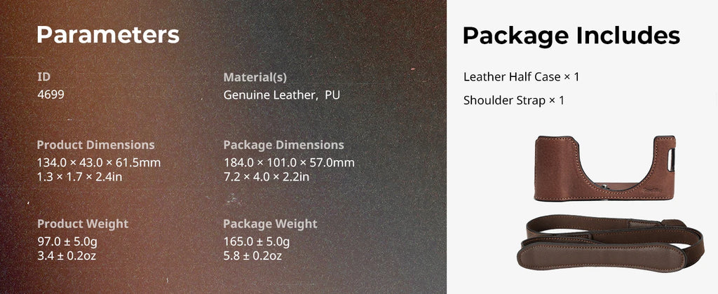 SmallRig Leather Half Case Kit for FUJIFILM X100VI