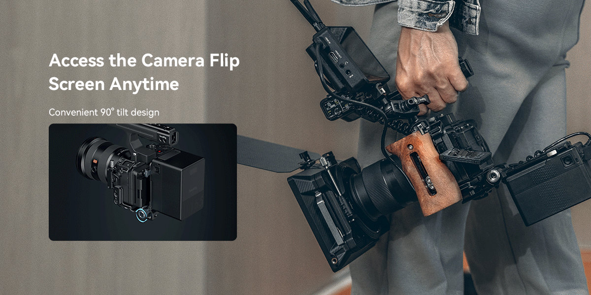 SmallRig V-Mount Battery Plate, V Lock Battery Mounting Plate with Quick Release Plate for Arca-Swiss, 1/4"-20 Threads for DSLR