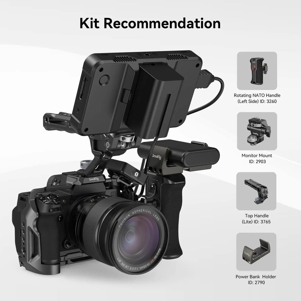 SmallRig Multifunctional Cage for FUJIFILM X-H2S with FT-XH / VG-XH Battery Grip