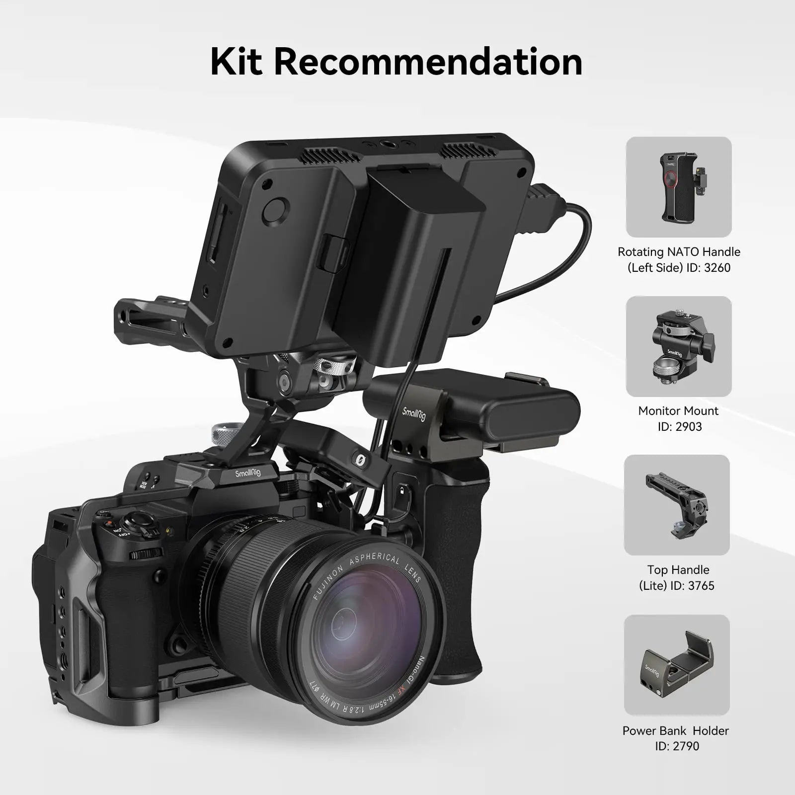 SmallRig Multifunctional Cage for FUJIFILM X-H2S with FT-XH / VG-XH Battery Grip