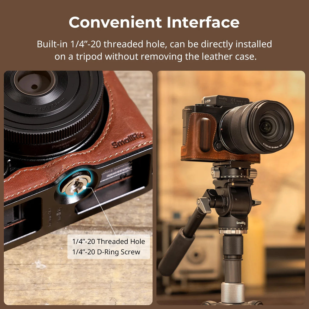 SmallRig Leather Half Case for Panasonic LUMIX S9 4703