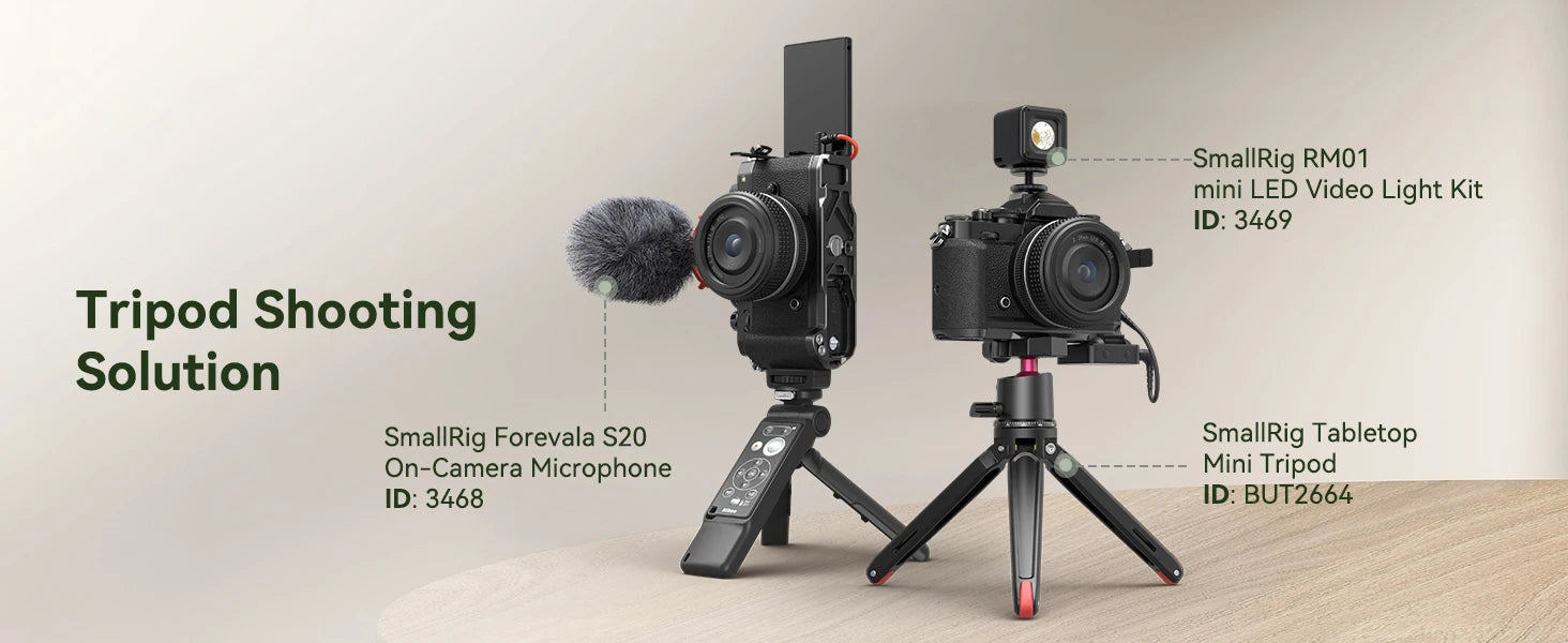 SmallRig Z fc Handgrip L-Shape Grip Holder for Nikon Z fc Camera, Retro-Style Side Handle with 1/4"-20 Threaded Hole, Cold Shoe