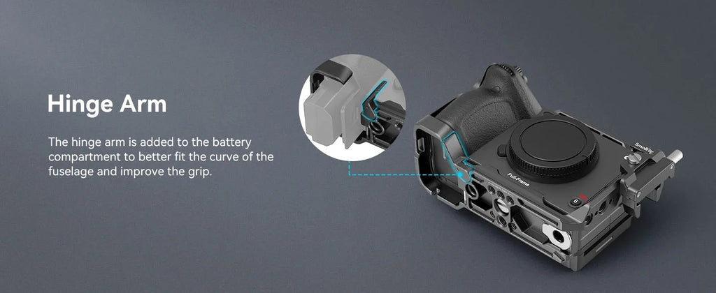 SmallRig Cage for Sony FX30 FX3, with Nato Rail Cable Clamp Cold Shoe, FX30 Camera Cage Compatible with Original XLR Handle-4183