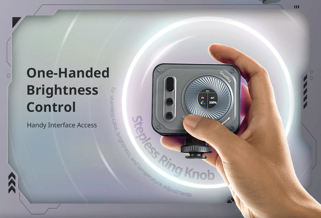 SmallRig Vibe P96 Pro mini LED Video Light, Pink & Black Color