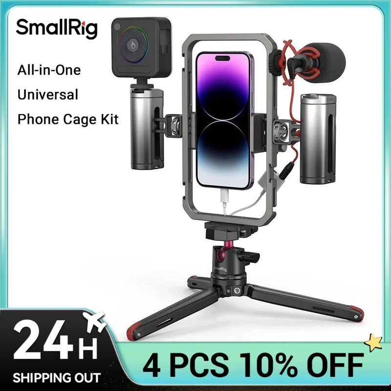 SmallRig All-in-One Video Kit Ultra /Pro/Basic/ Classic Kit for Phone Photography Universal Phone Cage Kit