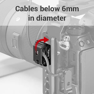 SmallRig Universal Spring Cable Clamp (2 pcs), Lightweight and Portable Cable Clamp Suit for Cables, Charging Cables MD2418