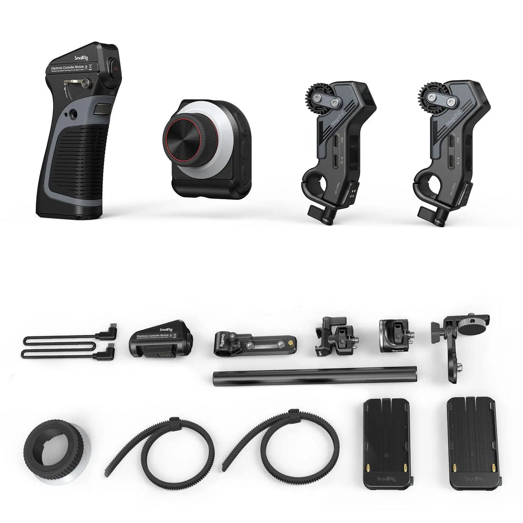 SmallRig MagicFIZ Wireless Follow Focus Two Motor Kit with Handwheel Controller, Wireless Handgrip and Two Receiver Motor