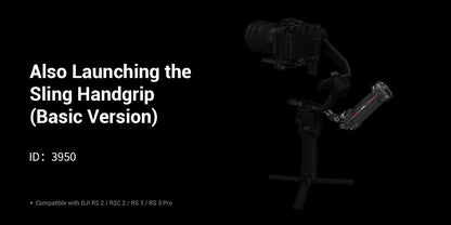 SmallRig Wireless Control Sling Handgrip  for DJI RS 2, for DJI RS 3 Pro / RS 4/RS 4 Pro with Wireless Controller 3920