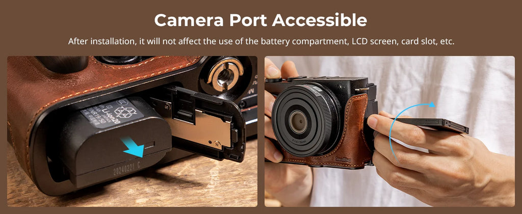 SmallRig Leather Half Case for Panasonic LUMIX S9 4703