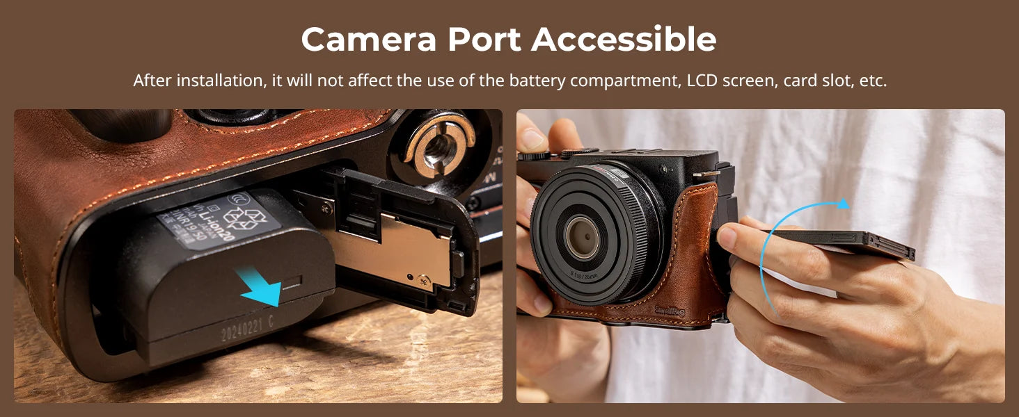 SmallRig Leather Half Case for Panasonic LUMIX S9 4703