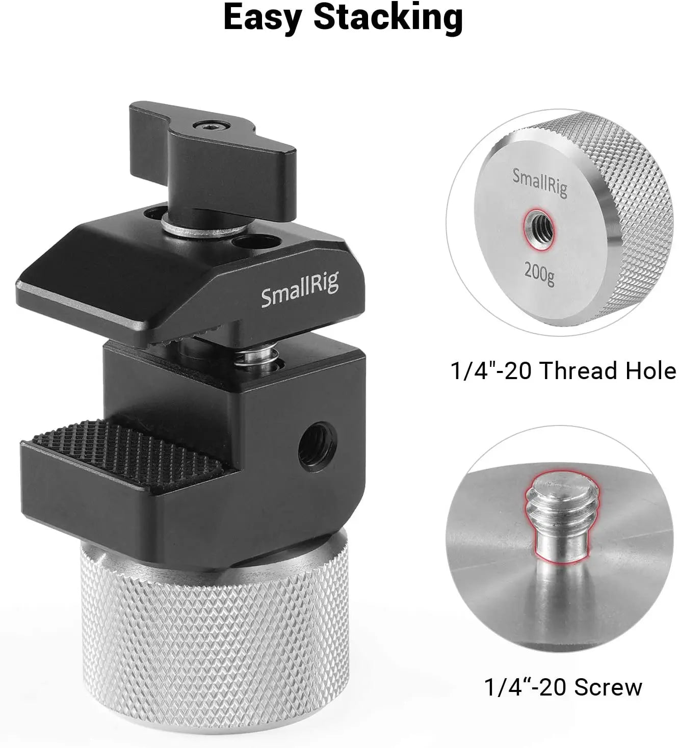 SmallRig Counterweight (50g) for DJI RS 2/RSC 2/RS3/RS3 Pro for Zhiyun-Tech Gimbal Stabilizers 1/4 Thread for Video Balance 2459
