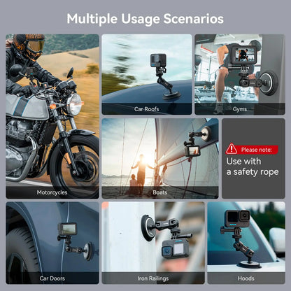 SmallRig Triple/Dual/Single Magnetic Suction Cup Mounting Support Kit for Action Camera Magic Arm Suction Cup