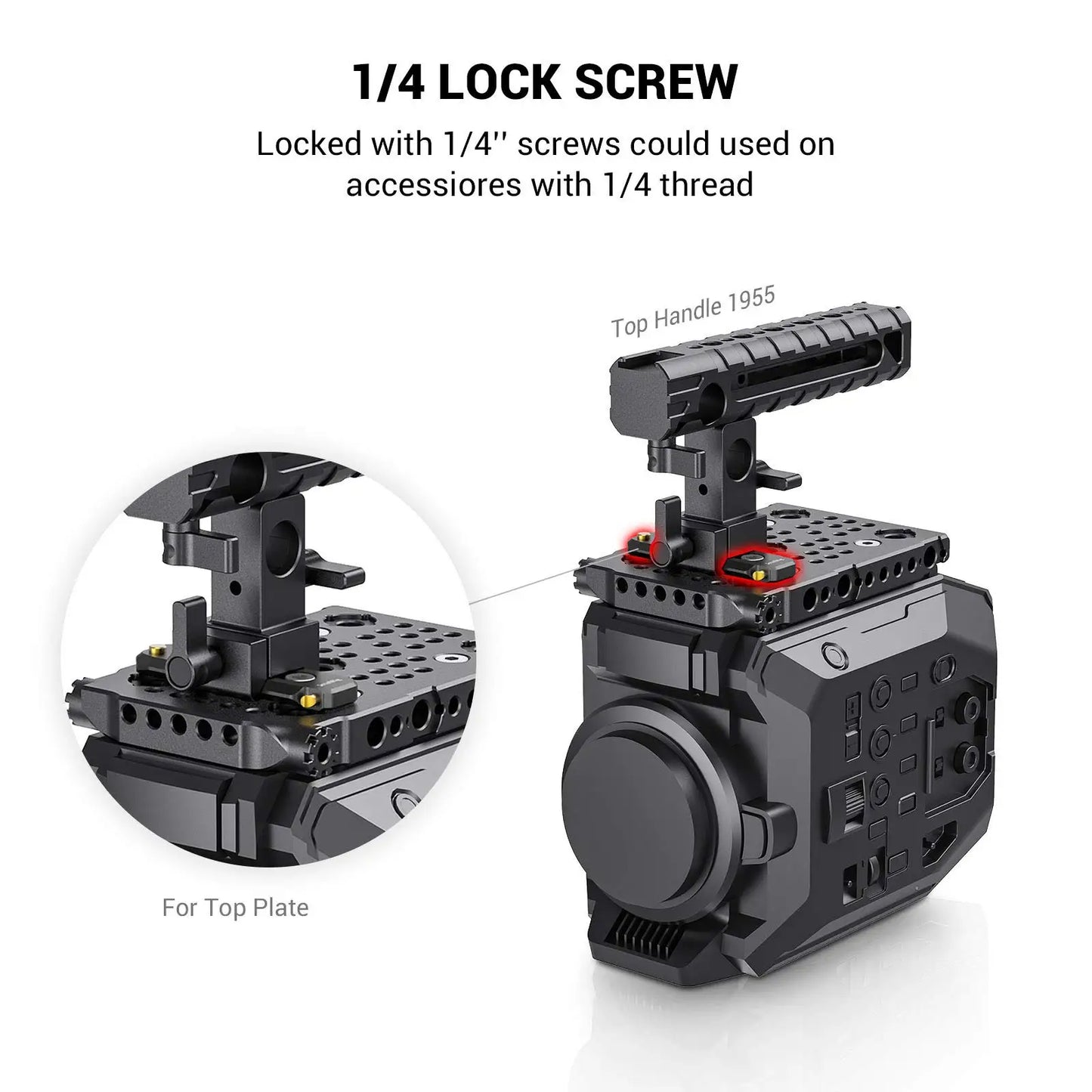 SmallRig Quick Release Nato Rail Camera Rig Low-profile NATO Rail 50mm / 70mm / 90mm For Video Shooting Options Nato Handle