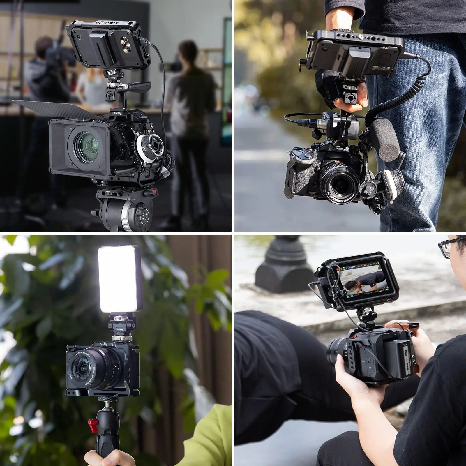 SmallRig Swivel and Tilt Adjustable Monitor Mount with Cold Shoe Mount