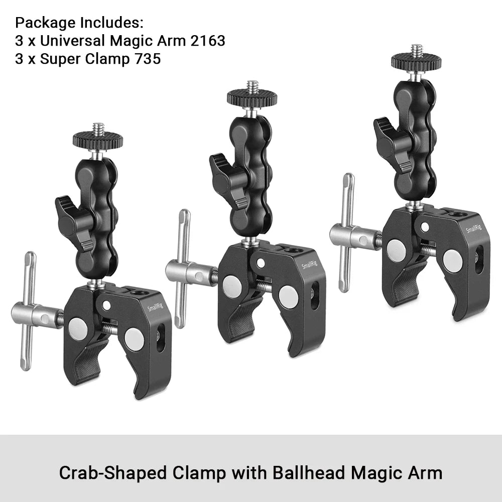 SmallRig Multi-Functional Ballhead Clamp with Double Ball Adapter (2164)