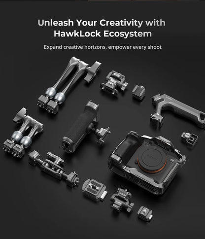 SmallRig HawkLock H21 Quick Release Rotating Side Handle Kit, Rotate 360° , Suit for H21 Quick Release Sliderl, Cages, Plates
