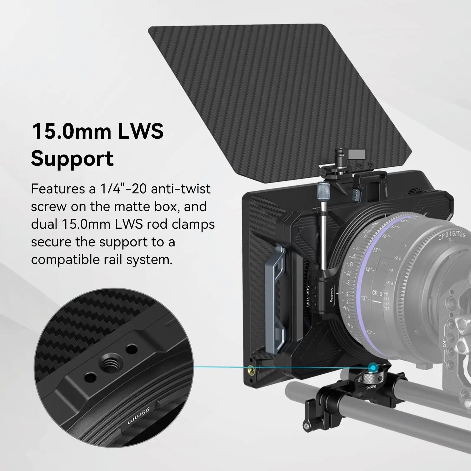 SMALLRIG Matte Box Star-Trail Lightweight Multifunctional Modular VND Kit