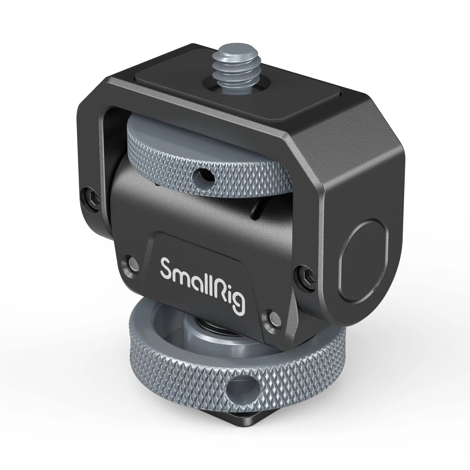 SmallRig Monitor Mount Lite with Cold Shoe Swivels 360° and tilts 180° Adjustable Built-in 1/4"-20 Threaded Hole for Magic Arm