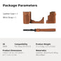SmallRig ZV-E10 II Camera Case Leather Case Kit for Sony ZV-E10 II with Genuine Leather Wrist Strap Black and Brown Color 4777