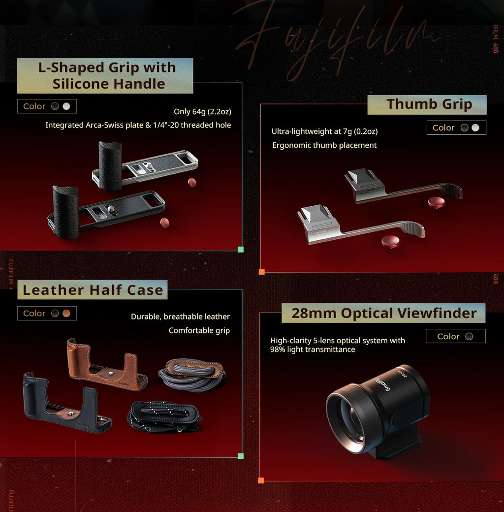 SmallRig Half Case Fujifilm X-E5 with Leather Strap