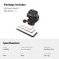 SmallRig Quick Release Camera Monitor Mount with Cold Shoe,Supports Swivel 360° and Tilt 170° Adjustable,Drop-in HawkLock Holder