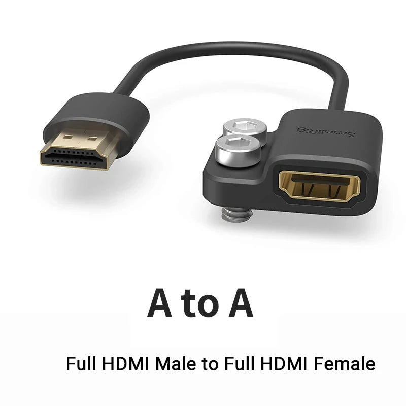 SmallRig Ultra Slim 4K Adapter Cable A to A/C to A /D TO A for BMPCC 4K & 6K/for Sony A7SIII/for Panasonic 3019/3020/3021