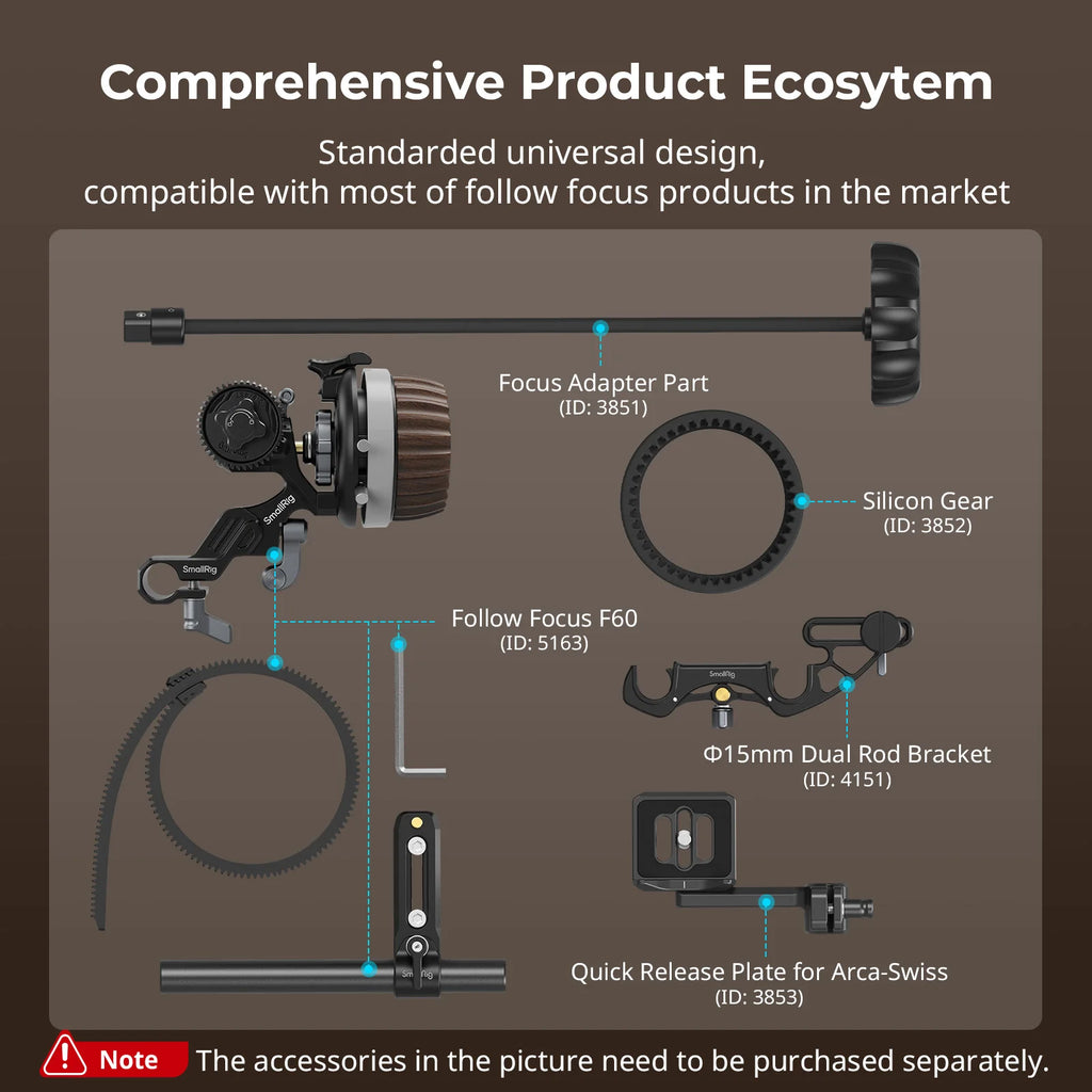 SmallRig Modular Follow Focus F60 & Accessories