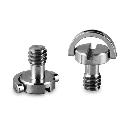 SmallRig D Shaft D-ring Screw Adapter 1/4 Inch Thread for Camera Tripod Qr Quick Release Plate (Pack of 2)-0838